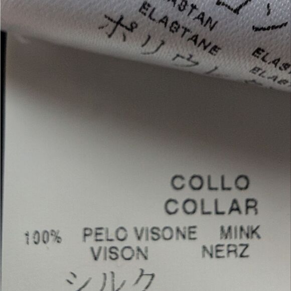 Red Valentino Mink Fur Accents Wool Blend Chevron Crop Jacket/Blazer L/Us10/It46 - Picture 8 of 16